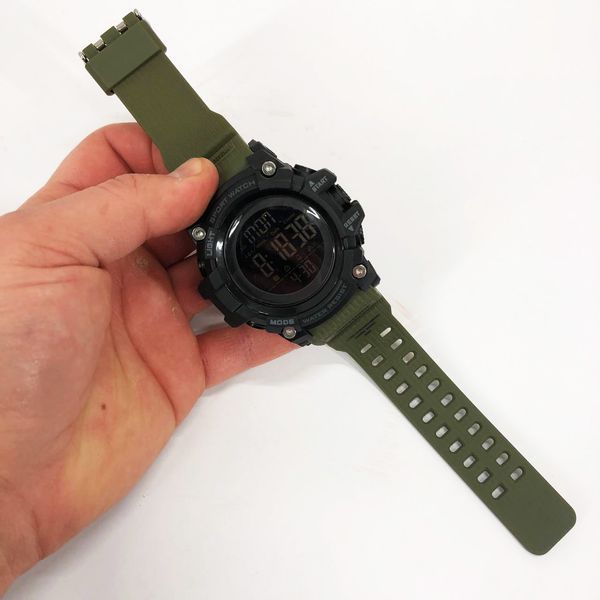Часы наручные мужские SKMEI 1384AG ARMY GREEN, часы тактические противоударные. Цвет: зеленый ws97736 фото