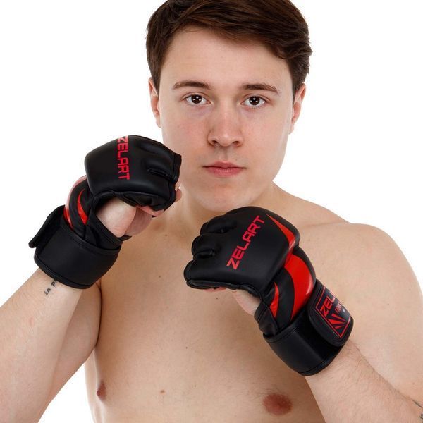 Перчатки для смешанных единоборств MMA Zelart BO-8355 M-XL цвета в ассортименте L BO-8355 фото