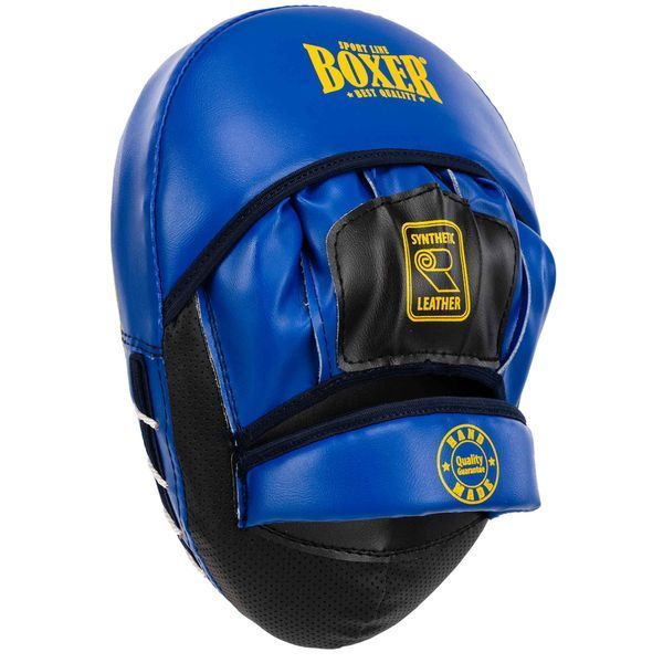 Лапа боксерська вигнута тренувальна Кожвініл BOXER Элит 2013-01 23х19х4,5см 2штуки р. Універсальний розмір рукавички 2013-01 фото