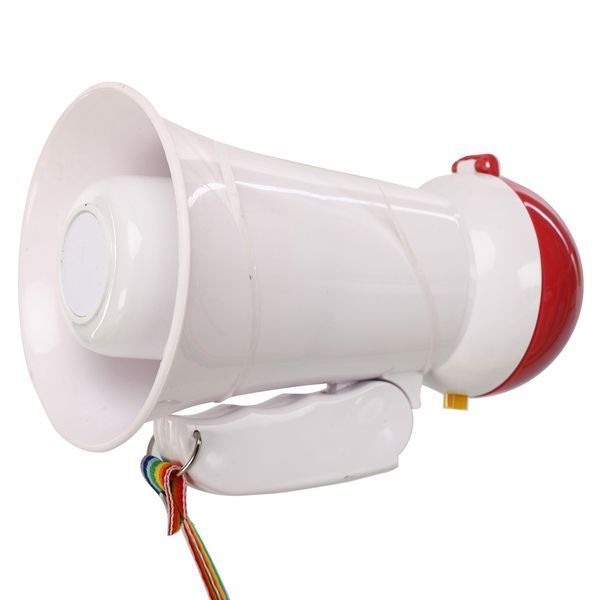 Гучномовець мегафон рупор ручний Yaochen HW-1R 15 W білий-червоний HW-1R фото