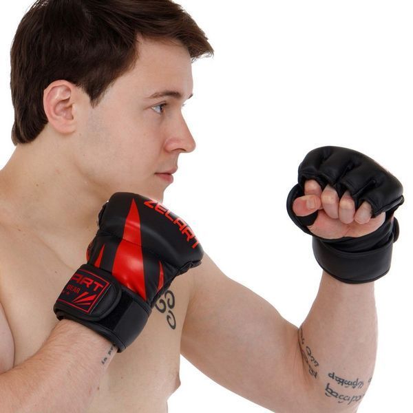 Перчатки для смешанных единоборств MMA Zelart BO-8355 M-XL цвета в ассортименте L BO-8355 фото