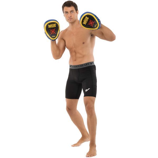 Лапа боксерська вигнута тренувальна Кожвініл BOXER Элит 2013-01 23х19х4,5см 2штуки р. Універсальний розмір рукавички 2013-01 фото