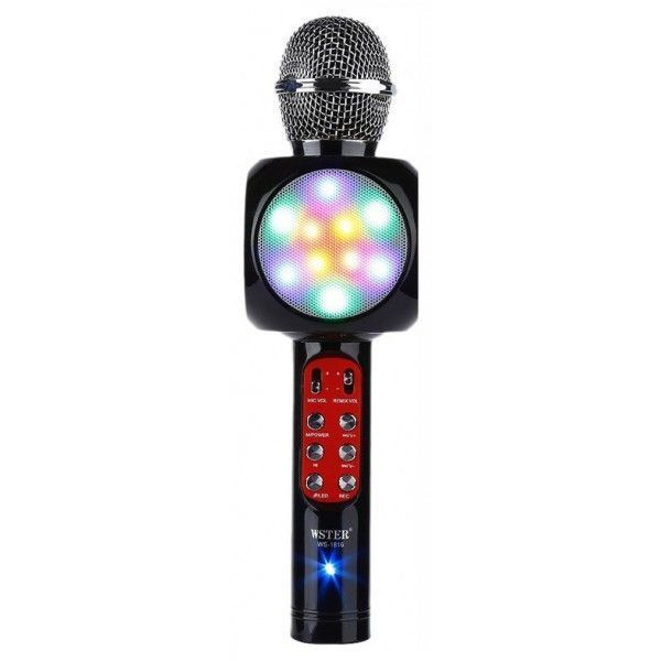 Беспроводной микрофон караоке bluetooth WSTER WS-1816. Цвет: черный ws38518 фото