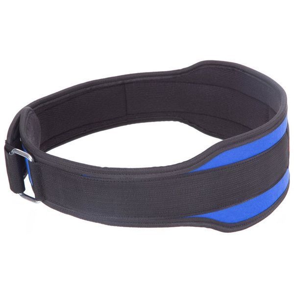 Пояс атлетический текстильный Zelart SB-165521 спинка-10см размер-XS-XXL синий SB-165521 фото