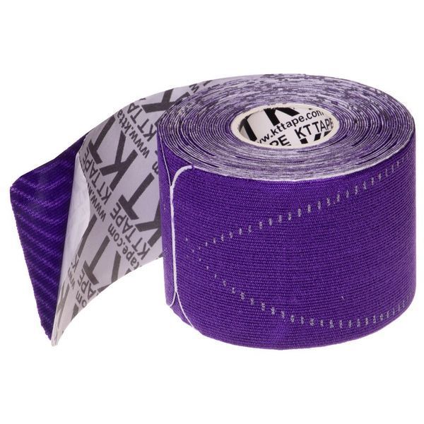 Кінезіо тейп нарізаний для обличчя та тіла Kinesio tape KTTP ORIGINAL SP-Sport BC-4784 20 штук фіолетовий BC-4784 фото