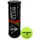 Мячи для большого тенниса DUNLOP CLUB AC DL601334 3шт салатовый DL601334 фото 1