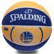 Мяч баскетбольный резиновый SPALDING NBA Team WARRIORS 83304Z размер 7 синий-желтый 83304Z фото 1