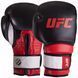 Перчатки боксерские на липучке кожаные UFC PRO Training UHK-69992 18унций красный-черный UHK-69992 фото 1