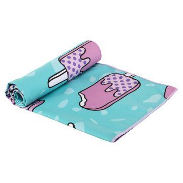 Полотенце спортивное из микрофибры MadWave ICE CREAM M076303100W 80х40см бирюзовый M076303100W фото