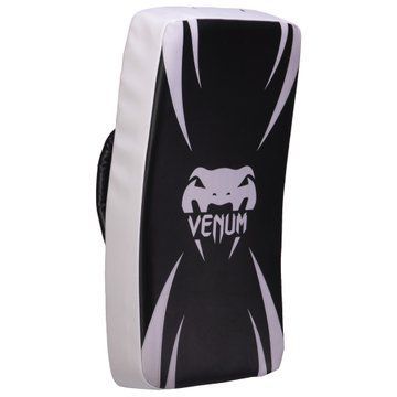 Макивара Изогнутая тренировочная для отработки ударов Skintex VENUM ABSOLUTE LONG KICK SHIELD VN1201 53х43х10см 1шт черный-белый VN1201 фото