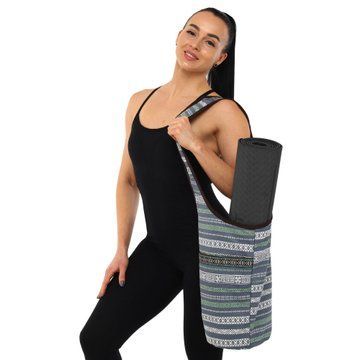 Сумка для йоги через плечо KINDFOLK Yoga bag SP-Sport FI-8364-3 серый-синий FI-8364-3 фото