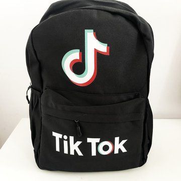 Рюкзак молодежный Тик ток TikTok. Цвет: черный ws29256-1 фото