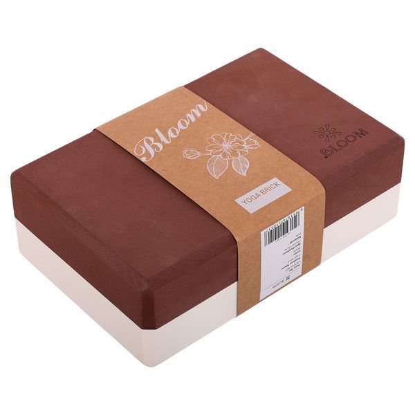 Блок для йоги двокольоровий BLOOM YOGA BRICK LB7041 кольори в асортименті LB7041 фото