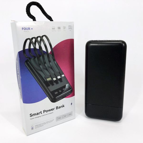 Павербанк Power Bank UKC 50000mAh Мобільна зарядка зовнішній акумулятор портативний павер. Колір: чорний ws81727 фото