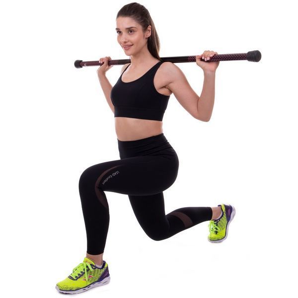 Бодибар Body Bar Zelart FI-2611-3 вес 3кг черный-фиолетовый FI-2611-3 фото