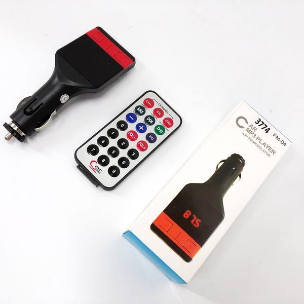 Автомобильный FM-модулятор трансмиттер Fm-04, MP3 Player с пультом дистанционного управления ws32913 фото