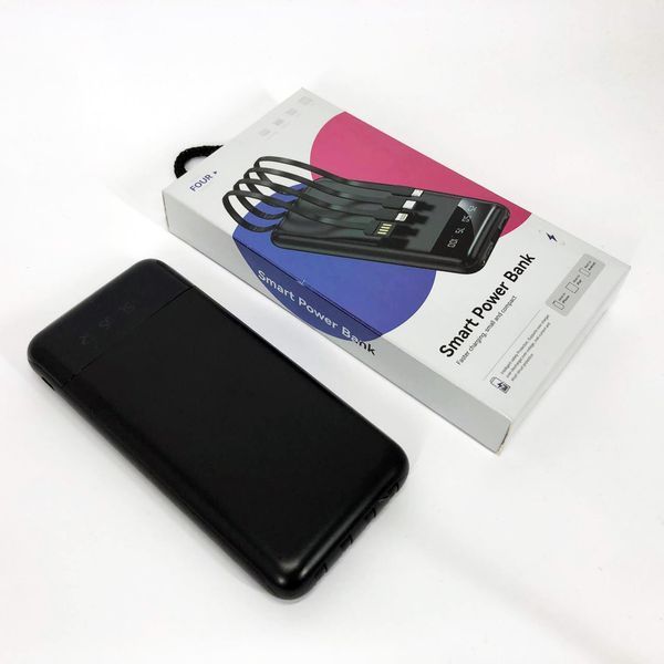 Павербанк Power Bank UKC 50000mAh Мобільна зарядка зовнішній акумулятор портативний павер. Колір: чорний ws81727 фото