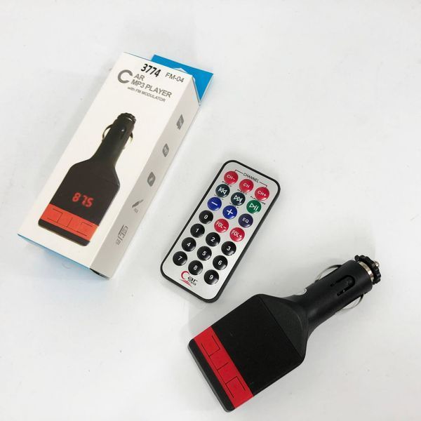 Автомобильный FM-модулятор трансмиттер Fm-04, MP3 Player с пультом дистанционного управления ws32913 фото