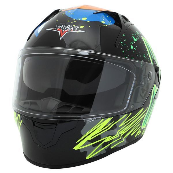 Мотошлем интеграл (full face) FGN Пасть дракона X9 L-XL цвета в ассортименте XL X9 фото
