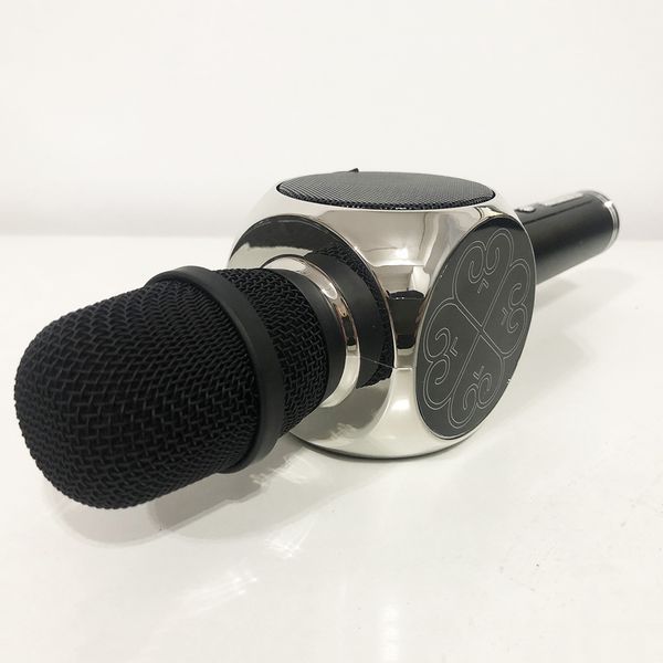 Беспроводной Bluetooth Микрофон для Караоке Микрофон DM Karaoke Y 68 + BT. Цвет: черный с серебром ws71741-2 фото