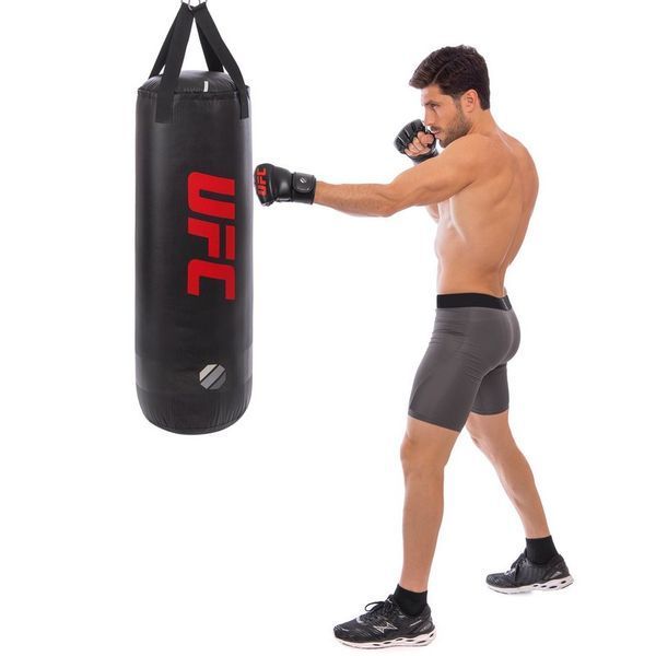 Мішок боксерський Циліндричний PVC UFC Standard UHK-69745 102х33см чорний UHK-69745 фото