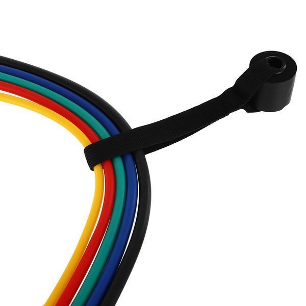 Эспандер многофункциональный для фитнеса 5 жгутов SP-Sport FI-9841 в чехле разноцветный FI-9841 фото