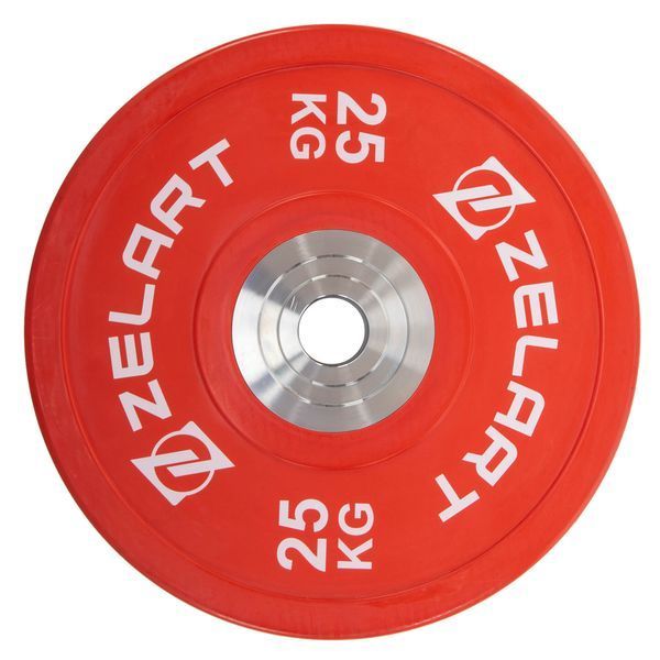 Бамперні диски гумові Zelart TA-7798-25 50.6&plusmn;0.2мм 25кг червоний TA-7798-25 фото