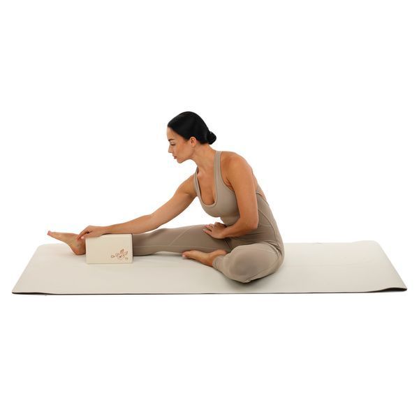 Блок для йоги двокольоровий BLOOM YOGA BRICK LB7041 кольори в асортименті LB7041 фото