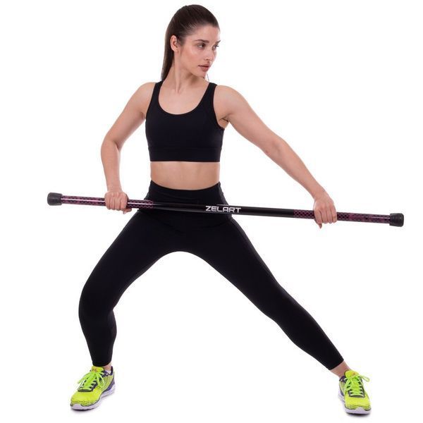 Бодибар Body Bar Zelart FI-2611-3 вес 3кг черный-фиолетовый FI-2611-3 фото
