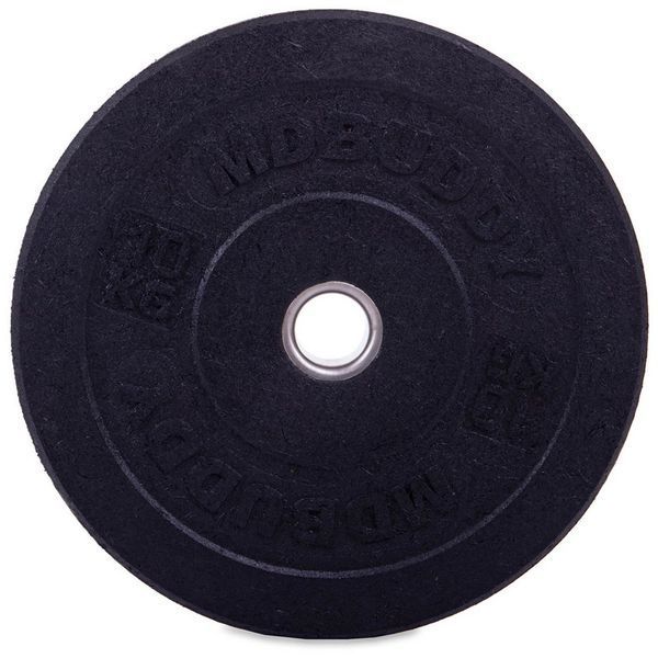 Бамперные диски резиновые Bumper Plates MDbuddy TA-2676-10 51мм 10кг черный TA-2676-10 фото