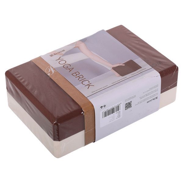 Блок для йоги двокольоровий BLOOM YOGA BRICK LB7041 кольори в асортименті LB7041 фото