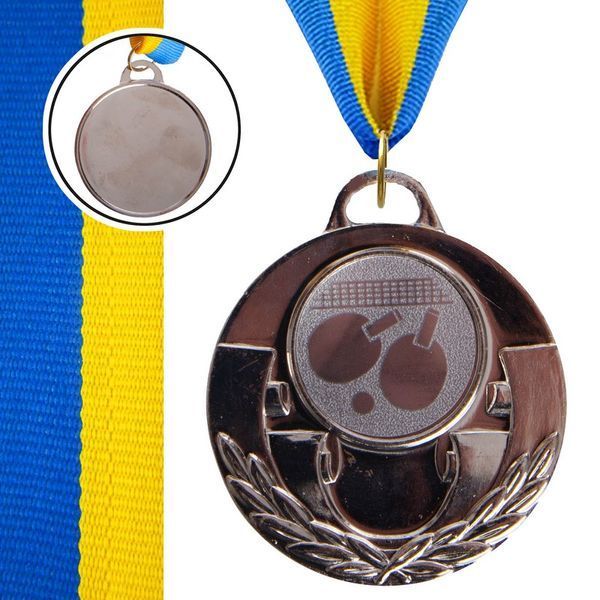 Медаль спортивная с лентой тематическая SP-Sport AIM Пинг-понг C-4846-0071 o5см золото, серебро, бронза C-4846-0071 фото