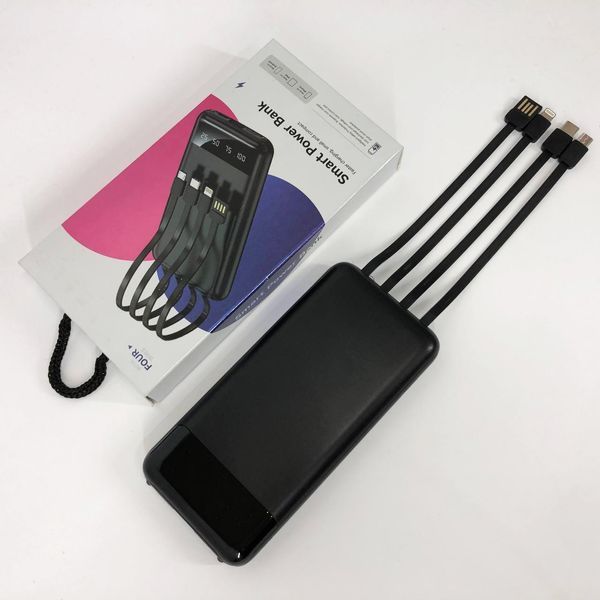 Павербанк Power Bank UKC 50000mAh Мобільна зарядка зовнішній акумулятор портативний павер. Колір: чорний ws81727 фото