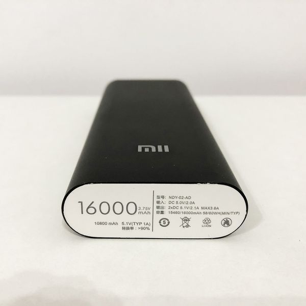 Портативний зарядний пристрій power bank павербанк 16000/6000 MI M5. Колір чорний ws63932 фото