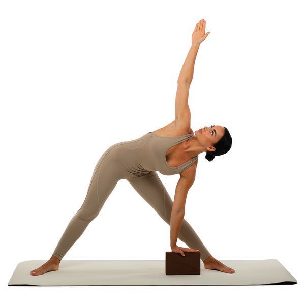 Блок для йоги двокольоровий BLOOM YOGA BRICK LB7041 кольори в асортименті LB7041 фото