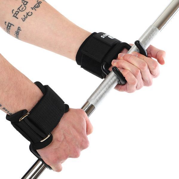 Крюки для подтягивания и тяги на запястья LIFTING HOOK EZOUS B-12 2шт черный B-12 фото