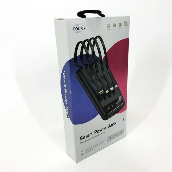 Павербанк Power Bank UKC 50000mAh Мобільна зарядка зовнішній акумулятор портативний павер. Колір: чорний ws81727 фото