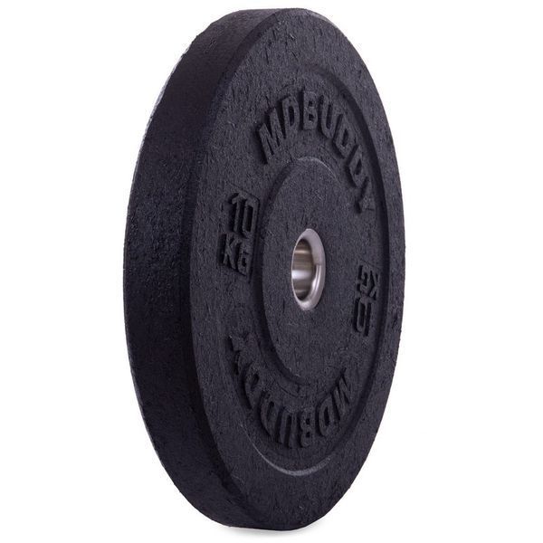Бамперные диски резиновые Bumper Plates MDbuddy TA-2676-10 51мм 10кг черный TA-2676-10 фото