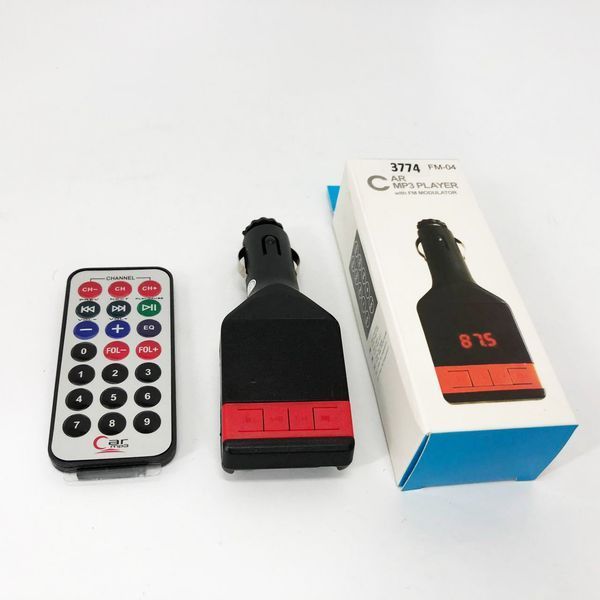 Автомобильный FM-модулятор трансмиттер Fm-04, MP3 Player с пультом дистанционного управления ws32913 фото