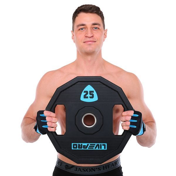 Блины диски полиуретановые 2 Handle металлическая втулка LiveUp LP8023-25 o51мм 25кг черный LP8023-25 фото
