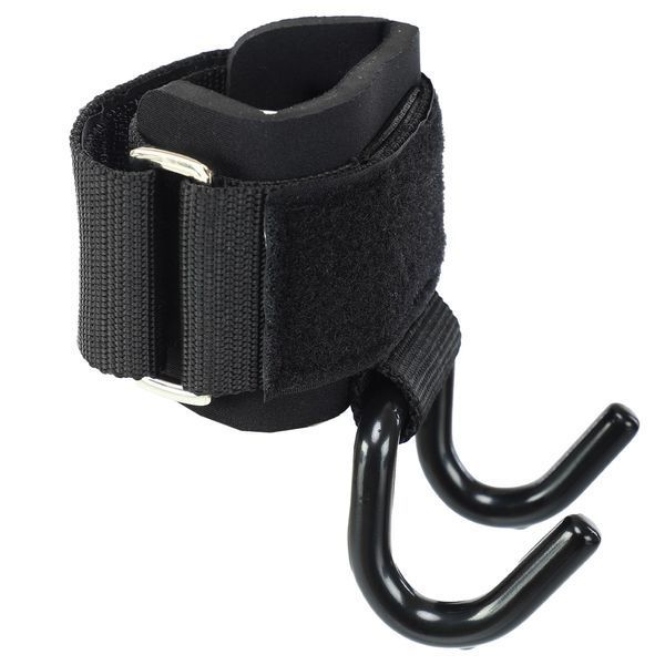 Крюки для подтягивания и тяги на запястья LIFTING HOOK EZOUS B-12 2шт черный B-12 фото