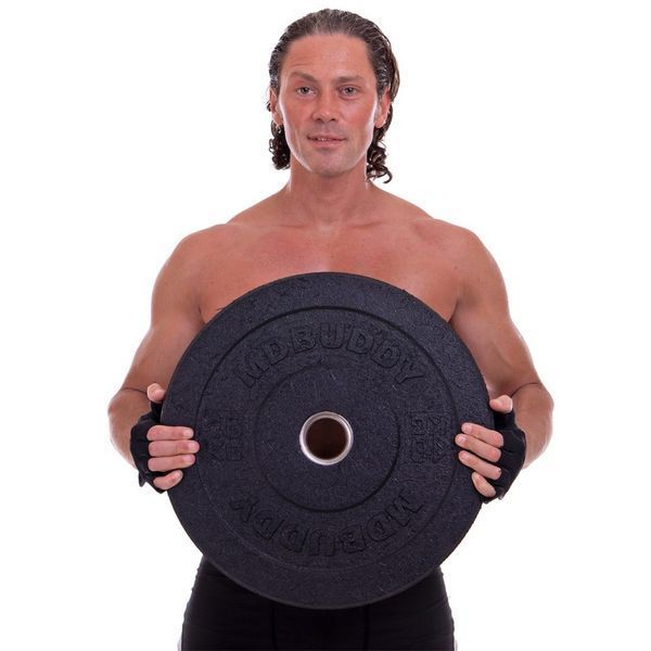 Бамперные диски резиновые Bumper Plates MDbuddy TA-2676-10 51мм 10кг черный TA-2676-10 фото