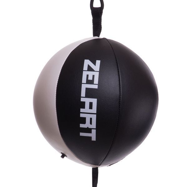 Груша боксерская на растяжках круглая пневматическая Zelart BO-2891 36см черный-белый BO-2891 фото
