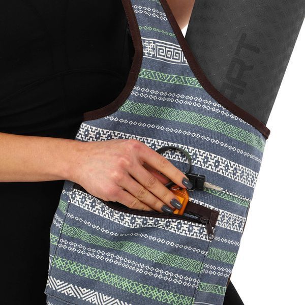 Сумка для йоги через плечо KINDFOLK Yoga bag SP-Sport FI-8364-3 серый-синий FI-8364-3 фото