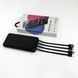Павербанк Power Bank UKC 50000mAh Мобільна зарядка зовнішній акумулятор портативний павер. Колір: чорний ws81727 фото 4