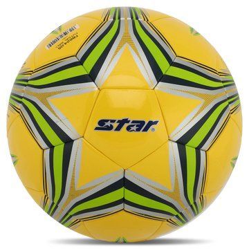 Мяч футзальный STAR FB624-05 №4 PU желтый-салатовый FB624-05 фото