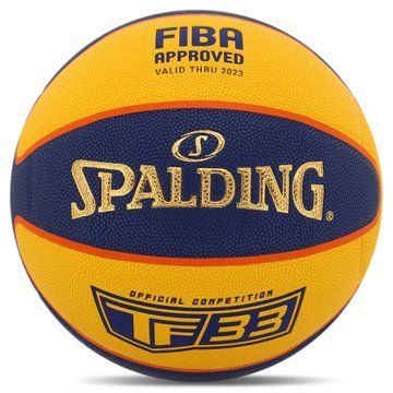 Мяч баскетбольный SPALDING TF 33 GOLD 76862Z размер 6 синий-желтый 76862Z фото