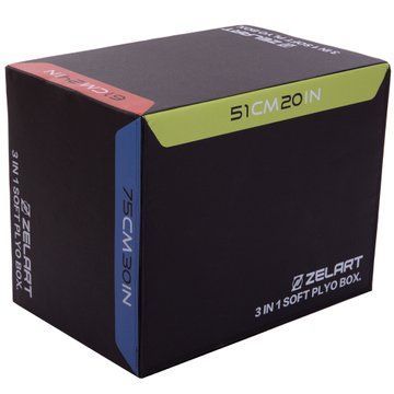 Бокс плиометрический тумба для кроссфита Плиобокс Plyo box Zelart FI-3633 1шт 75- 61-51см черный FI-3633 фото