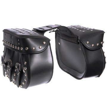 Кофры боковые для мотоцикла из экокожи Chopper BUOTAI H20 2шт 56x32x18см черный H20 фото