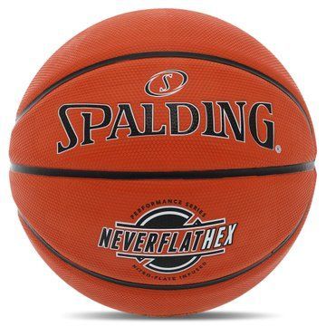 Мяч баскетбольный резиновый SPALDING NEVERFLAT HEX 84440Y размер 7 оранжевый 84440Y фото